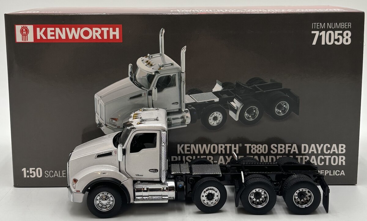 DieCast Masters 71058 1:50 Kenworth T880 SBFA Day Cab Pusher-Axle Tandem Tractor LN/Box