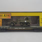 MTH 30-7097A O Gauge United States Army Flatcar W/ Half-Track M16 EX/Box