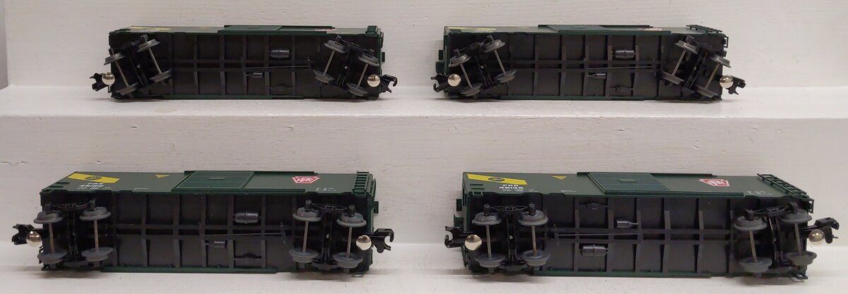 Weaver O Gauge PRR 40' Boxcars (3-Rail): #46100, #46105, #46122, #46136 [4] VG/Box
