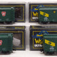 Weaver O Gauge PRR 40' Boxcars (3-Rail): #46100, #46105, #46122, #46136 [4] VG/Box