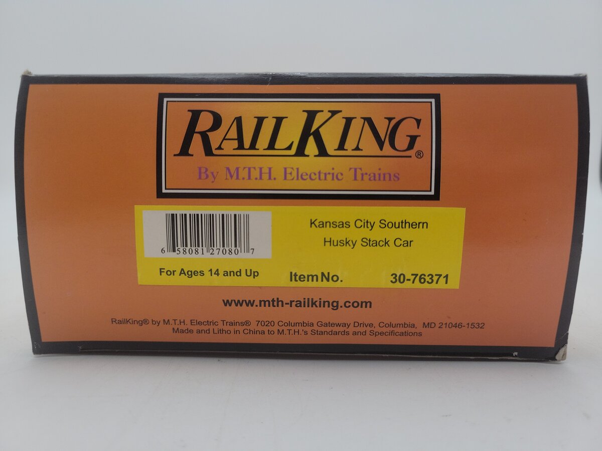 MTH 30-76371 O Kansas City Southern Husky Stack Car #9028 EX/Box