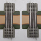 Lionel 6-12036 O Gauge FasTrack Grade Crossing (Pack of 2) EX/Box