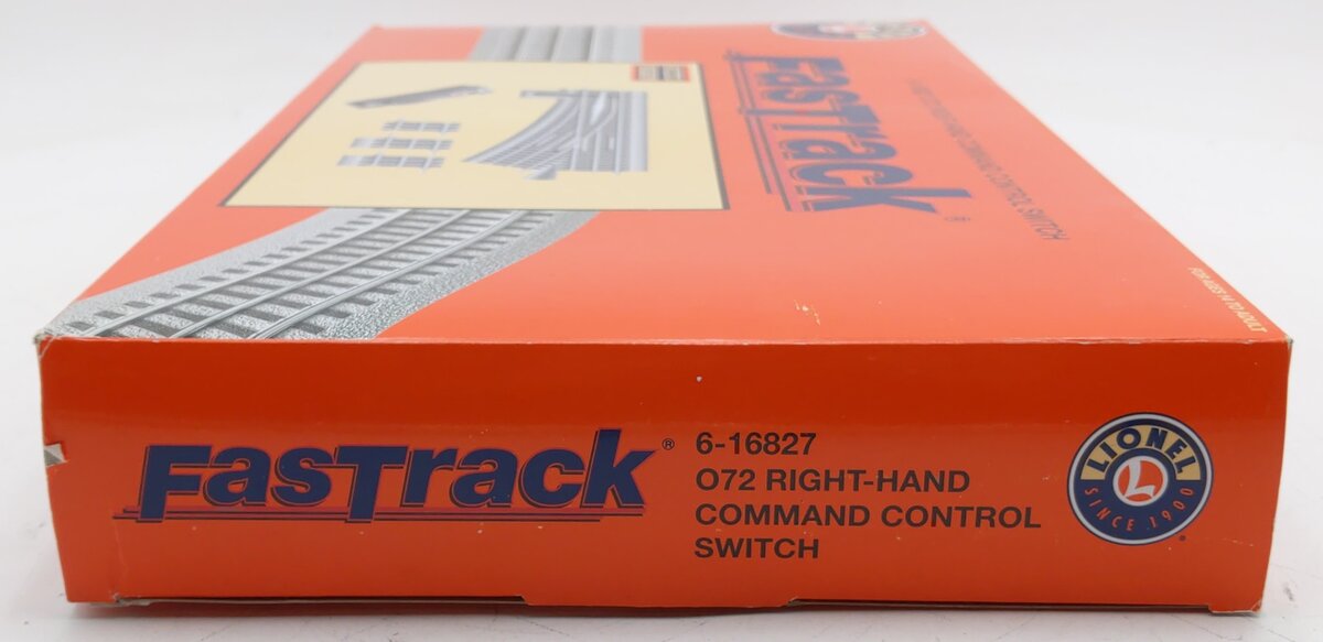 Lionel 6-16827 O72 FasTrack Command Control Right Hand Switch Turnout EX/Box
