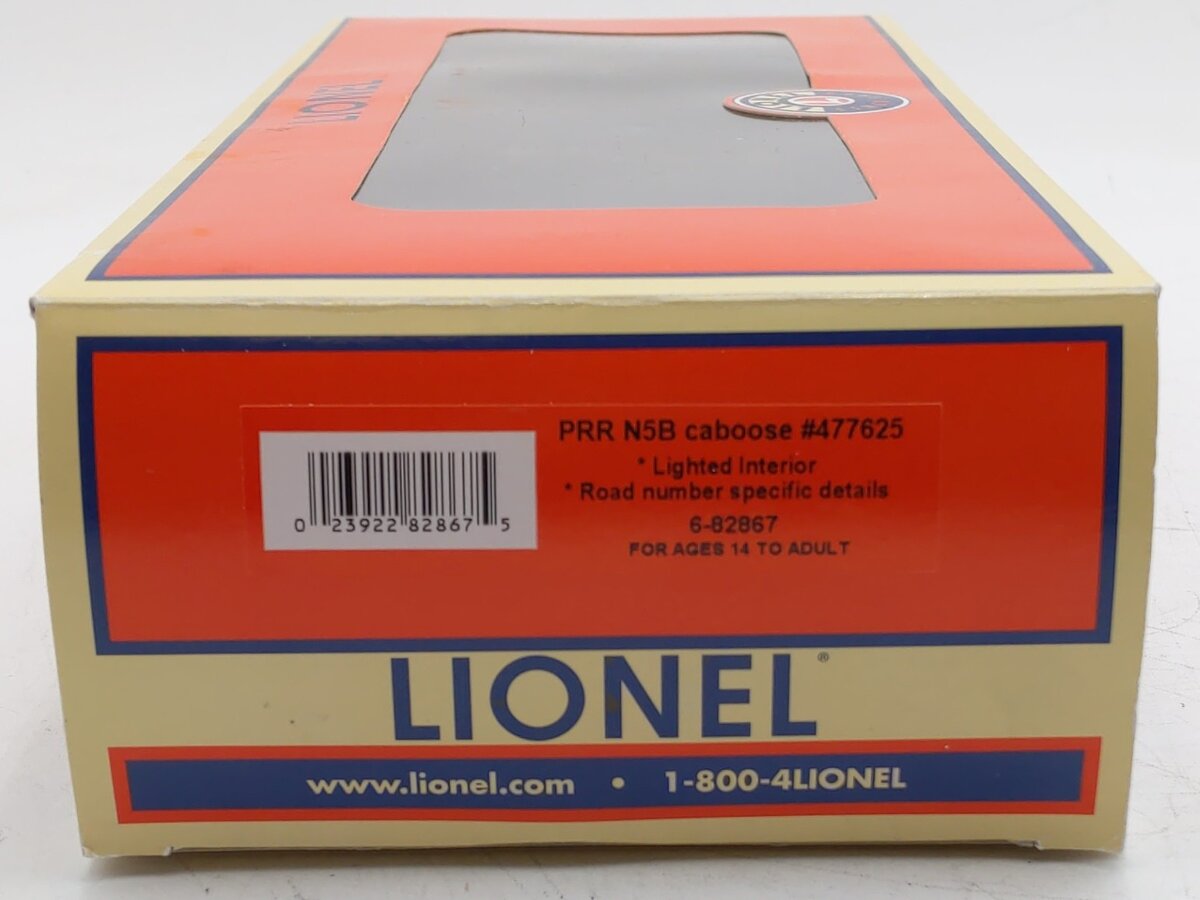 Lionel 6-82867 O Gauge Pennsylvania N5B Caboose Car #477625 VG/Box