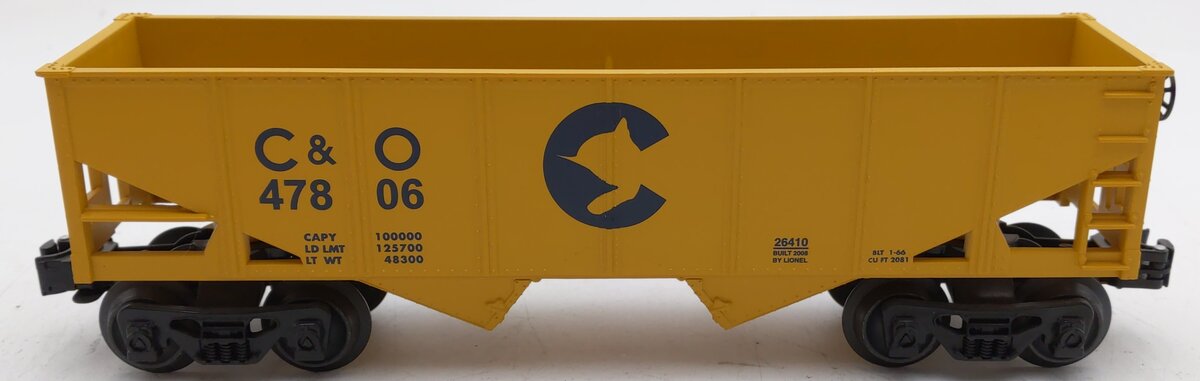 Lionel 6-26410 O Gauge Chessie System Hopper #47806 LN/Box