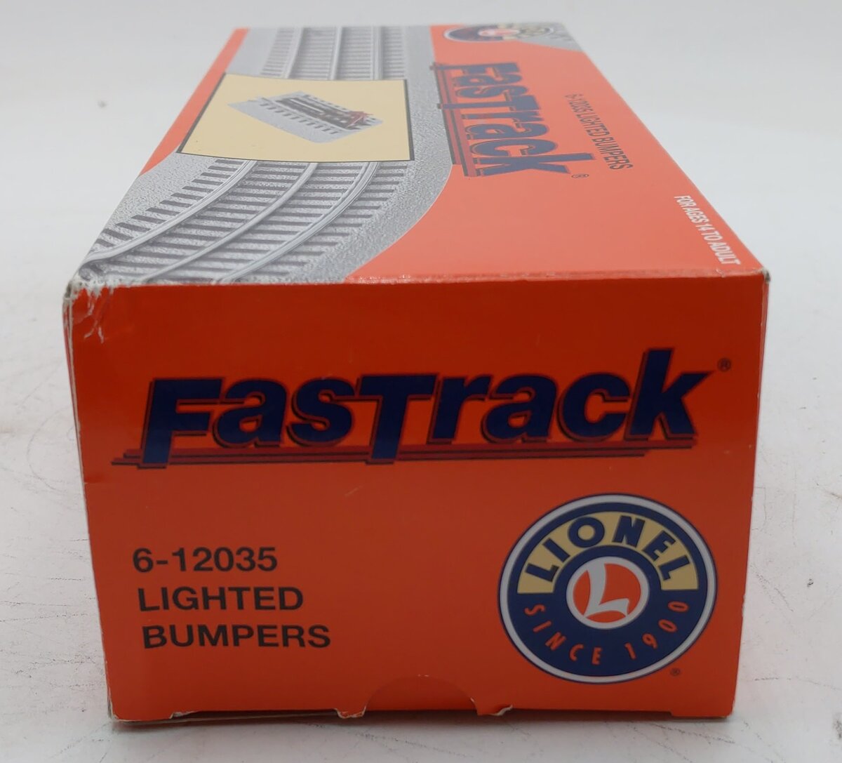 Lionel 6-12035 O Gauge FasTrack Lighted Bumpers (Pack of 2) VG/Box