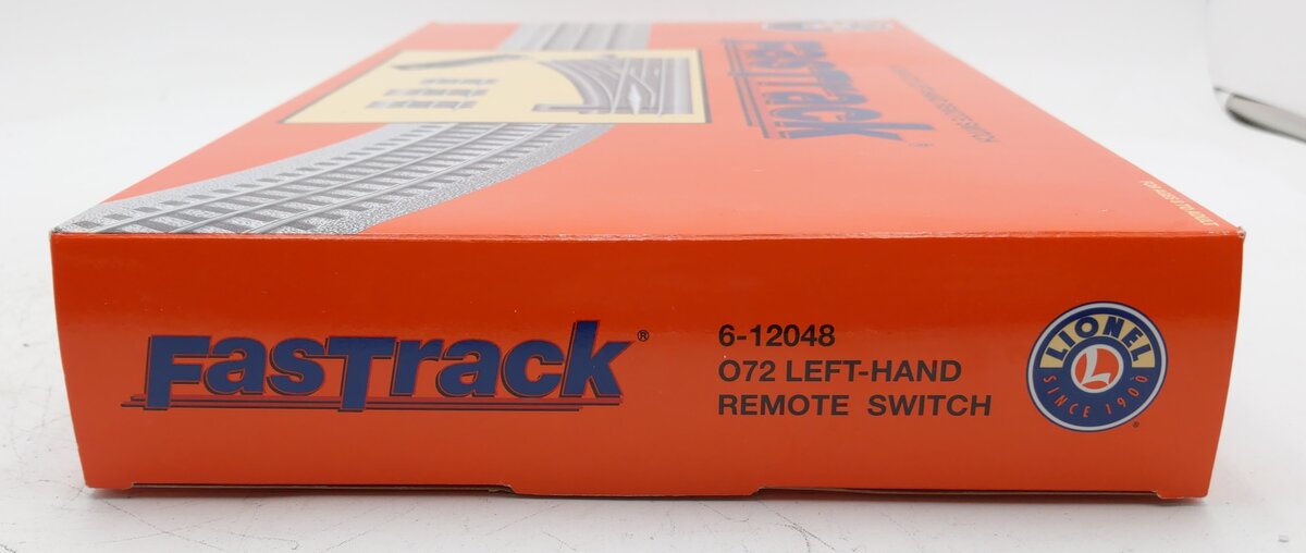 Lionel 6-12048 O72 Left Hand Remote-Control FasTrack Switch Turnout EX/Box