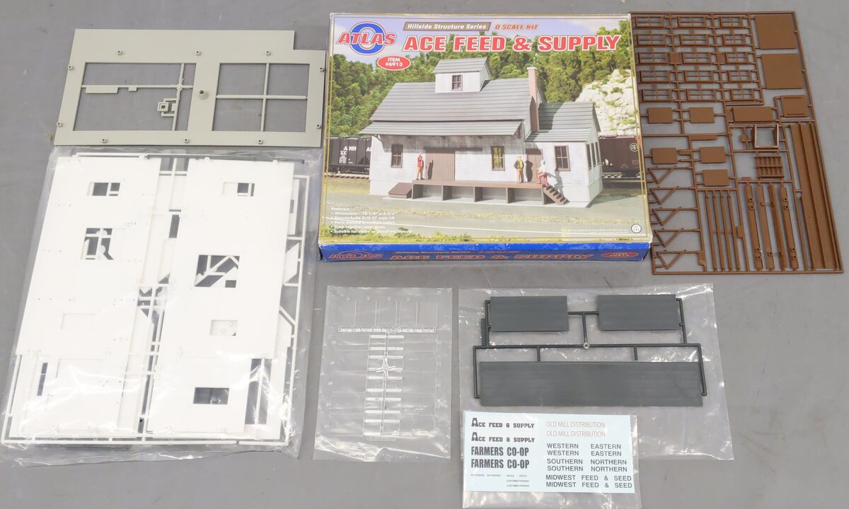 Atlas 6913 O Ace Feed & Supply Hillside Structure Series Kit EX/Box