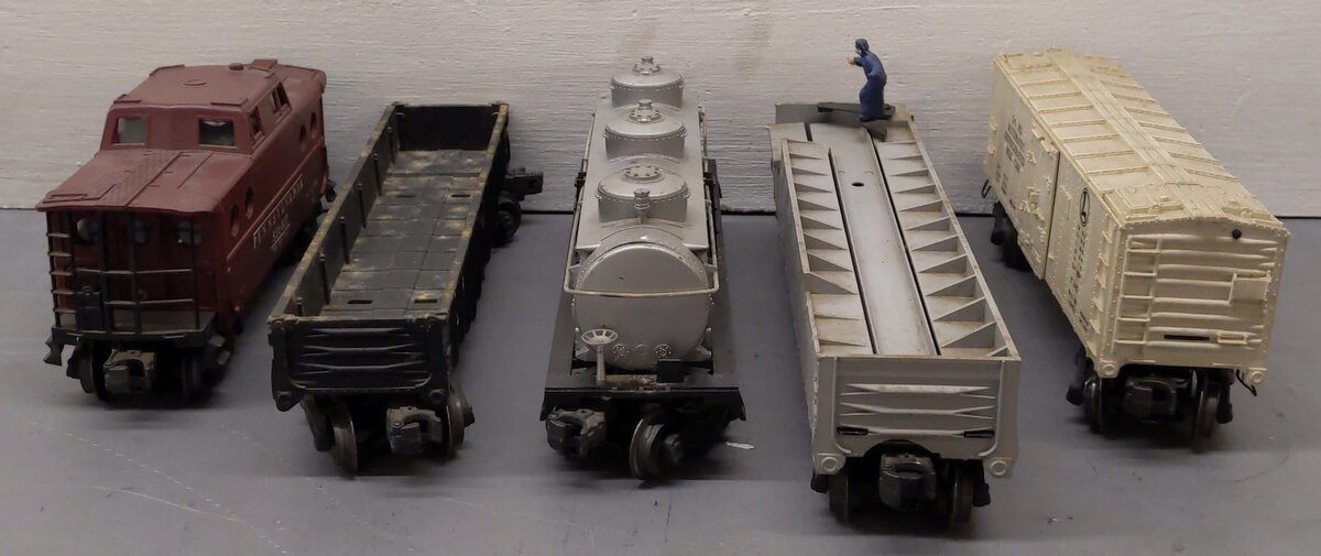 Lionel Vintage O Gauge Freight Cars #356225,6462,3482,6415,536417 [5] VG