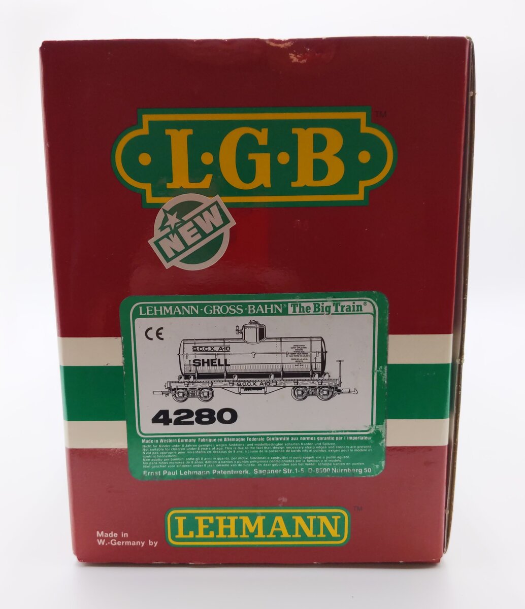 LGB 4280 G Scale Shell Tank Car #A-10 LN/Box