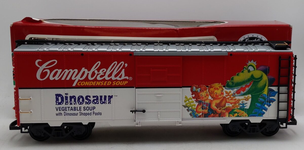 LGB 46910 G Scale Campbell‘s Soup Dinosaur Boxcar EX/Box