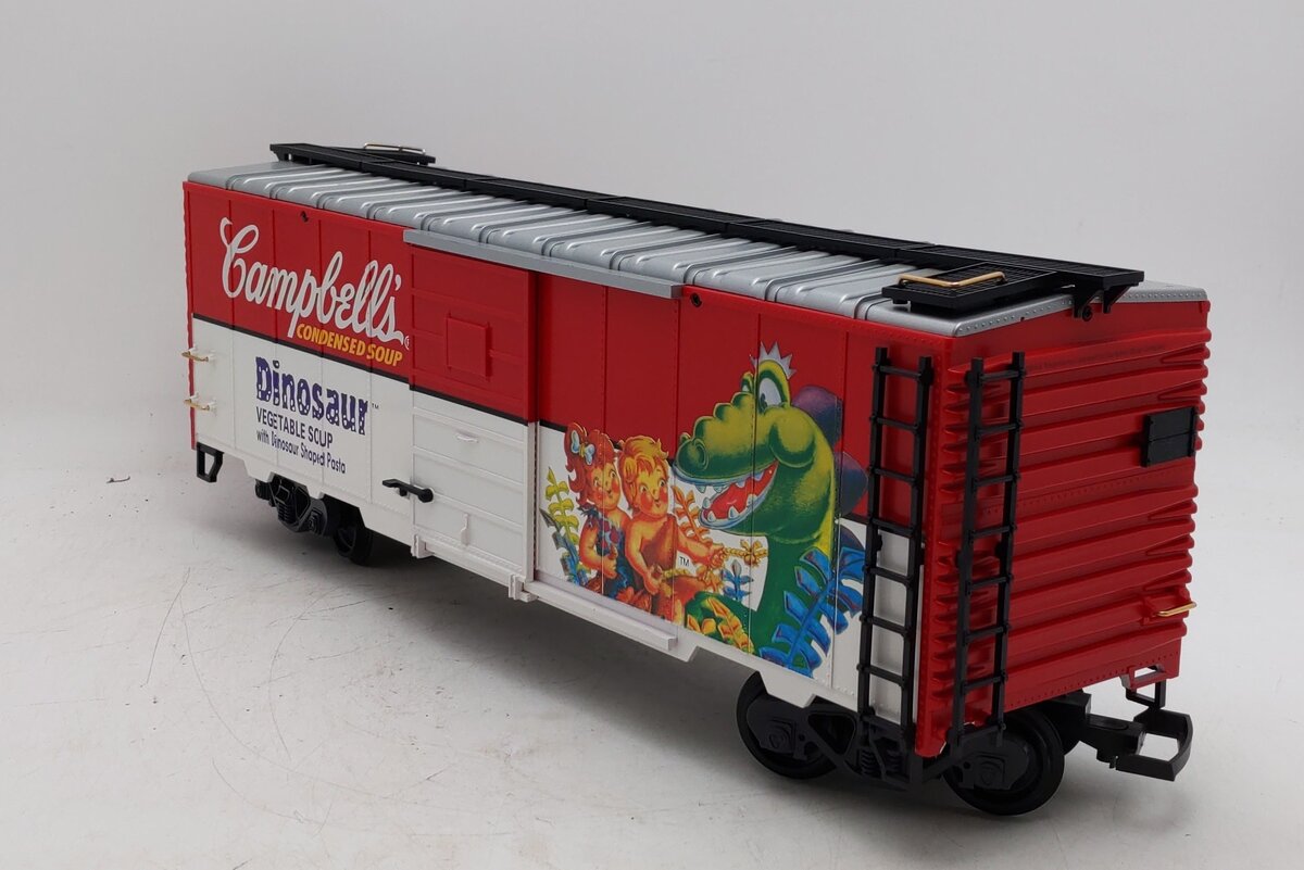 LGB 46910 G Scale Campbell‘s Soup Dinosaur Boxcar EX/Box