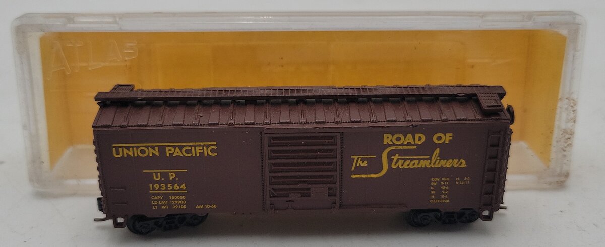 Atlas 3420 N Scale Union Pacific 40' Boxcar #193564 EX/Box
