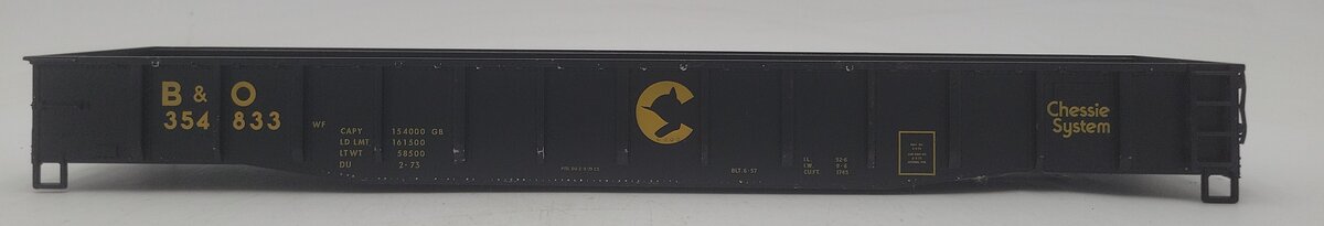 Atlas 0631-1 O Chessie System 52' 6" Gondola #354833 (3-Rail) - SHELL ONLY EX