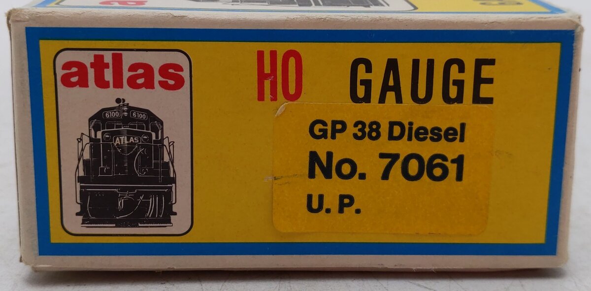 Atlas 7061 HO Union Pacific GP 38 Diesel Locomotive #2048 EX/Box
