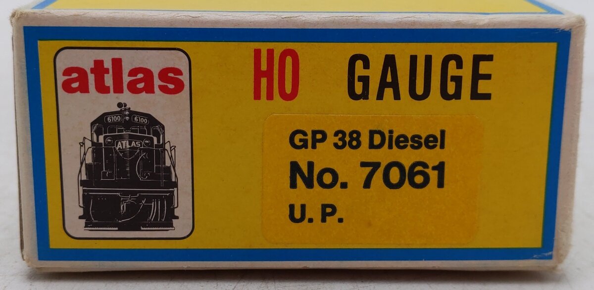Atlas 7061 HO Union Pacific GP 38 Diesel Locomotive #2048 EX/Box