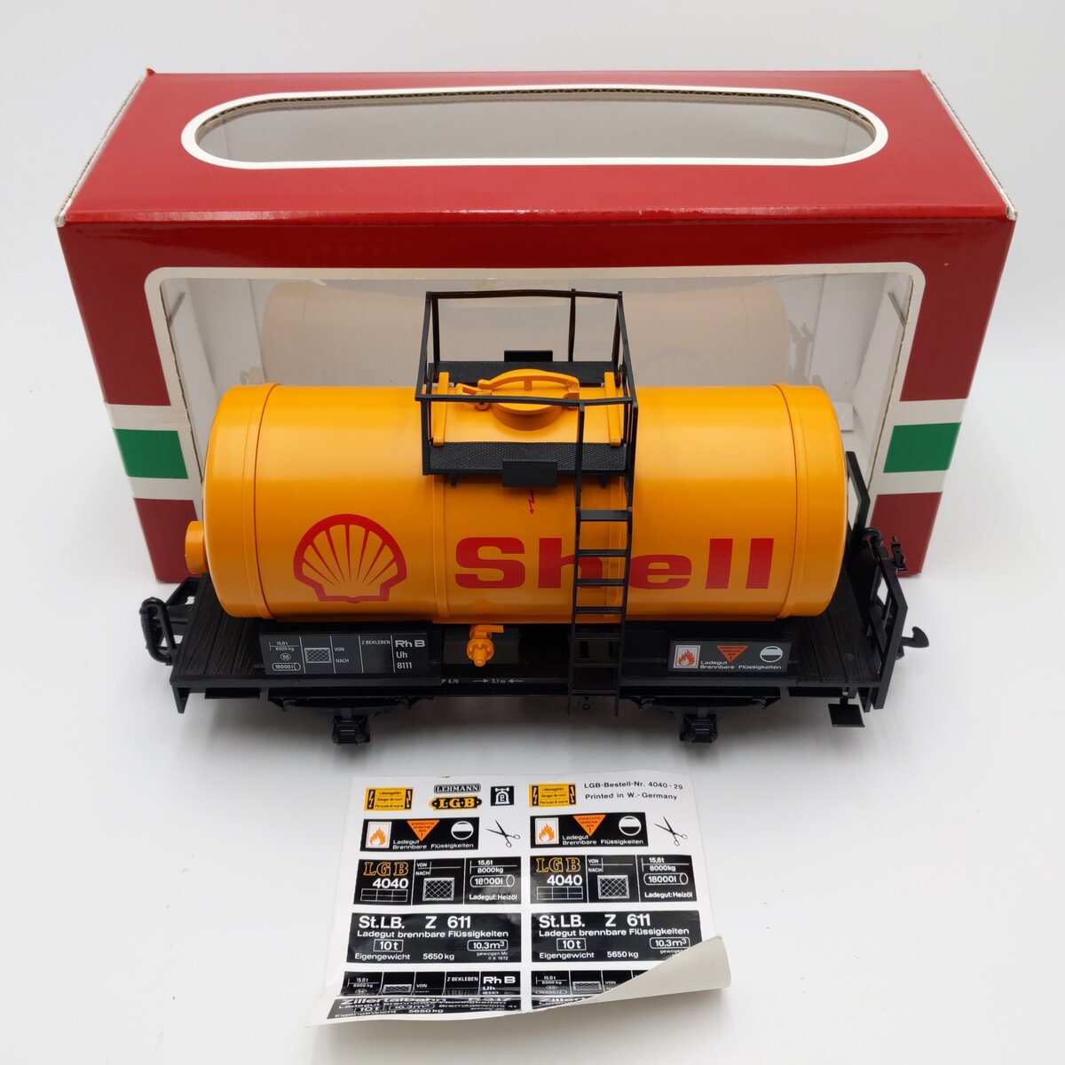LGB 40402 G Scale Shell Tank Car EX/Box