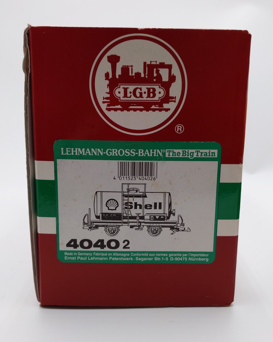 LGB 40402 G Scale Shell Tank Car EX/Box