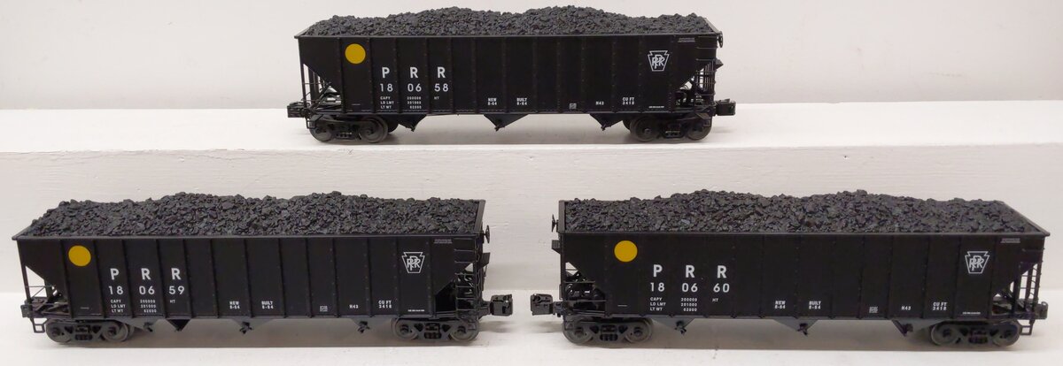 Lionel 6-11891 O Gauge Pennsylvania 3-Bay Open Hopper Car Set EX/Box