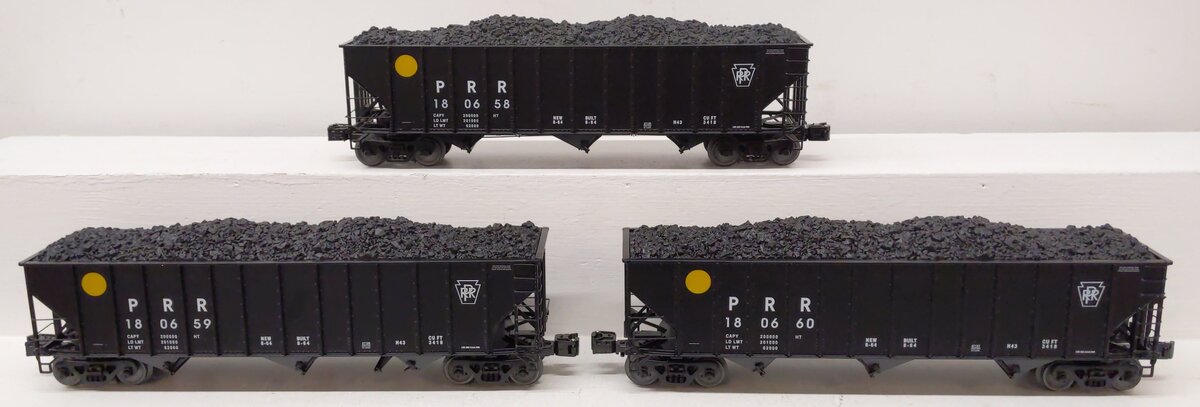 Lionel 6-11891 O Gauge Pennsylvania 3-Bay Open Hopper Car Set EX/Box