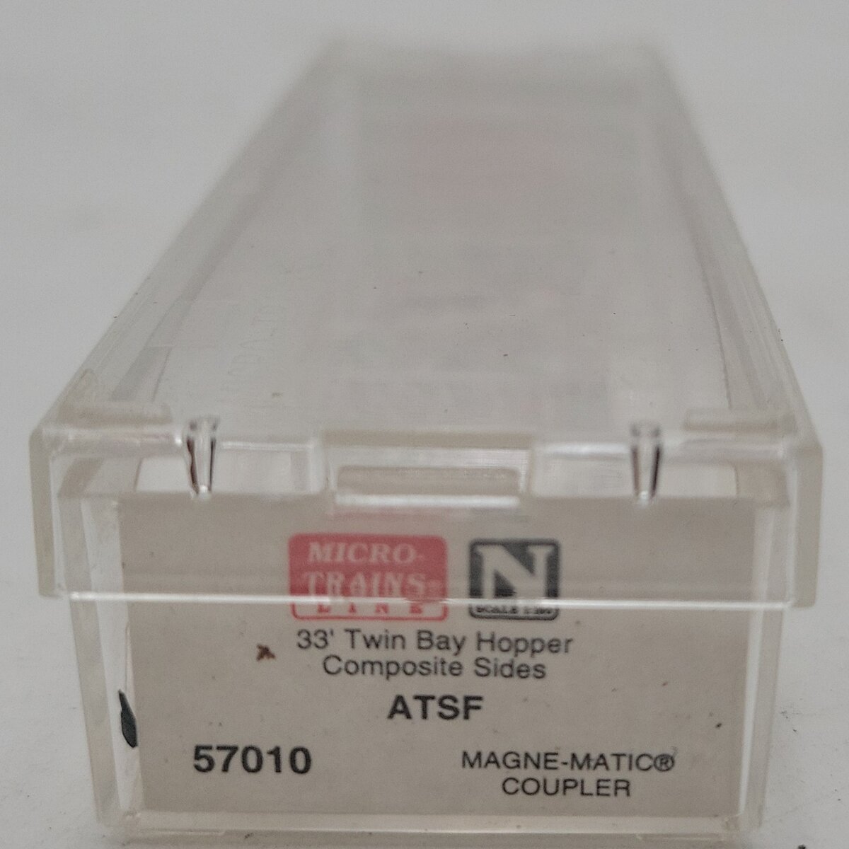 Micro-Trains 05700010 N Scale ATSF 33' Twin Bay Composite Side Hopper #180552 EX/Box