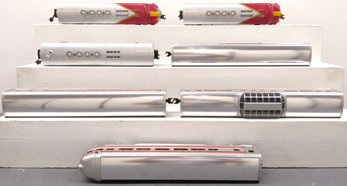 MTH 30-2153-1 O Santa Fe El-Capitan Diesel Locomotive Set w/PS1 EX/Box