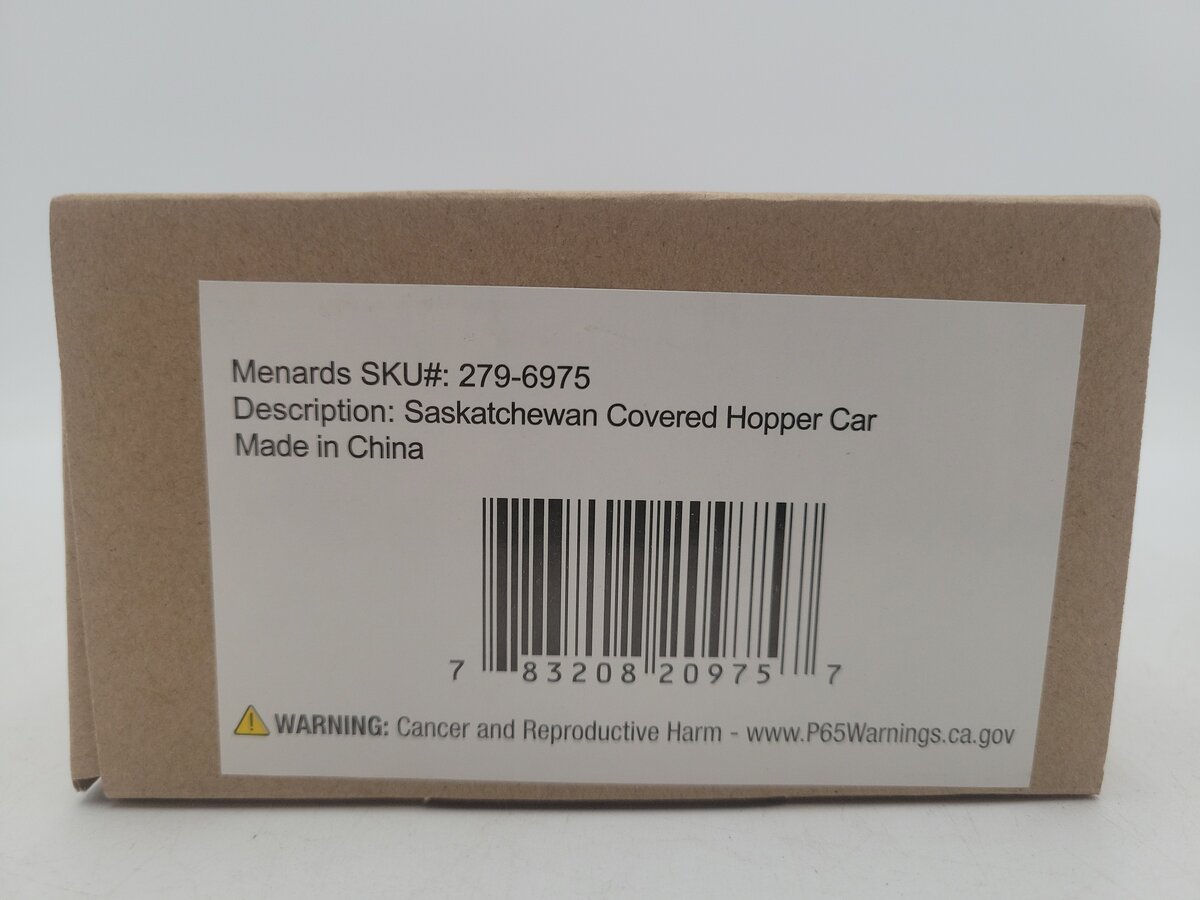 Menards 279-6975 O Gauge Saskatchewan Covered Quad Hopper #5653 EX/Box