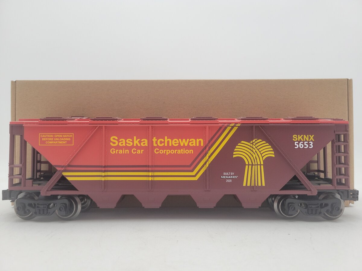 Menards 279-6975 O Gauge Saskatchewan Covered Quad Hopper #5653 EX/Box