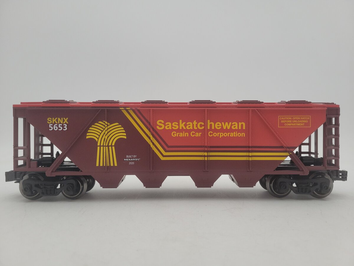Menards 279-6975 O Gauge Saskatchewan Covered Quad Hopper #5653 EX/Box