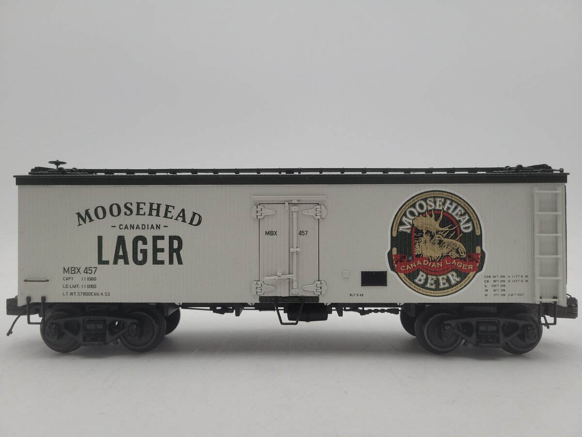 MTH 20-94563 O Gauge Moosehead Beer Reefer Car #457 EX/Box