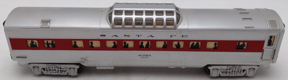 K-Line K3137 O Santa Fe "Acoma" 12.5" Streamliner Vista Dome Car #3137 EX