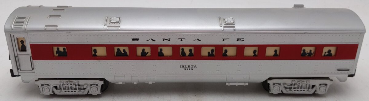 K-Line K4530-3119 O Santa Fe "Isleta" 12.5" Streamliner Coach Car #3119 VG