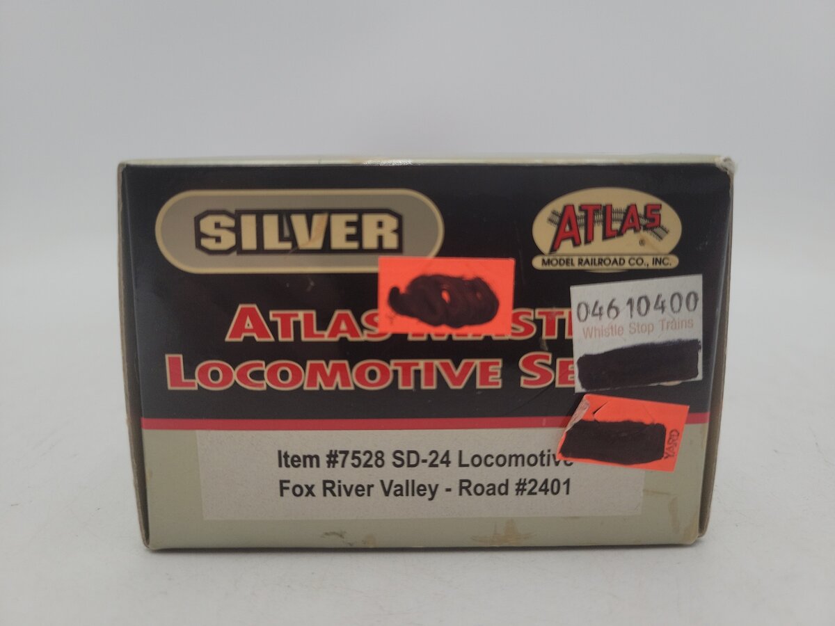 Atlas 7528 HO Scale Fox River Valley Diesel Locomotive #2401 w/ DCC EX/Box