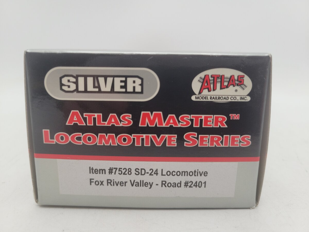 Atlas 7528 HO Scale Fox River Valley Diesel Locomotive #2401 w/ DCC EX/Box