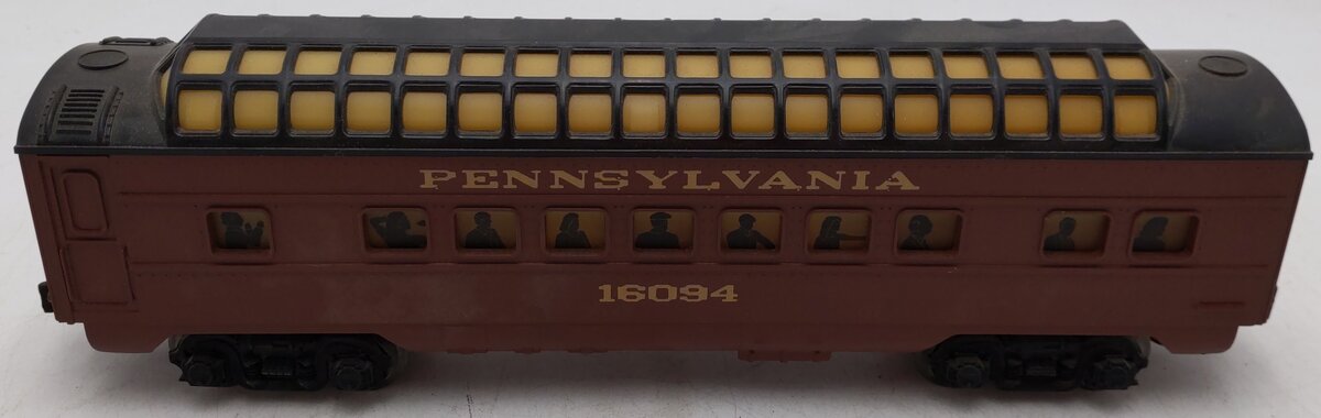 Lionel 6-16094 O Gauge Pennsylvania Full Vista Dome Car EX