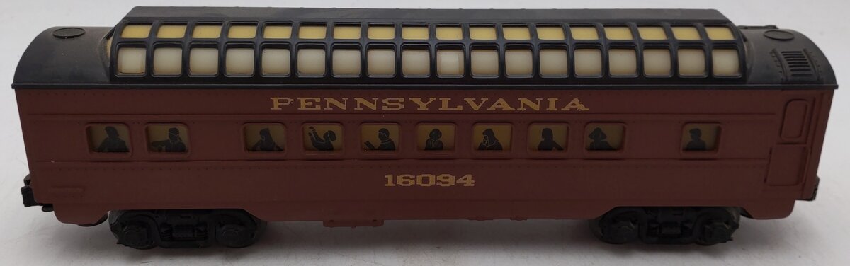 Lionel 6-16094 O Gauge Pennsylvania Full Vista Dome Car EX