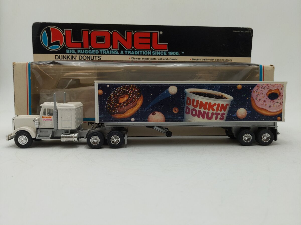 Lionel 6-12842 O Gauge Dunkin Donuts Tractor Trailer Truck EX/Box