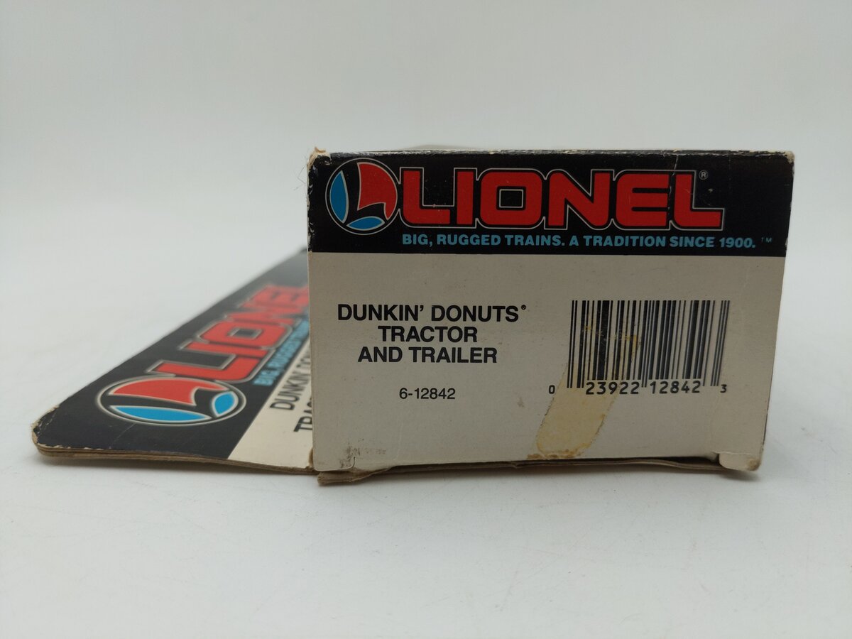 Lionel 6-12842 O Gauge Dunkin Donuts Tractor Trailer Truck EX/Box