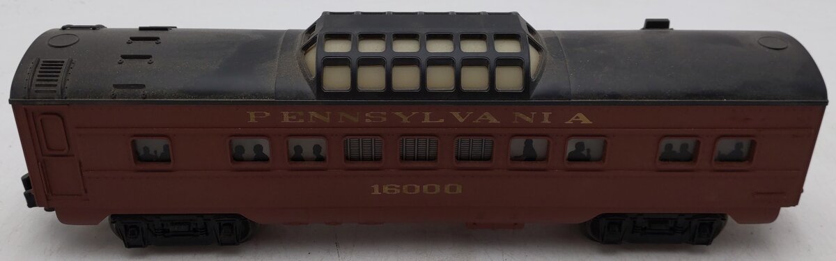 Lionel 6-16000 O Gauge Pennsylvania Tuscan Vista Dome Car #16000 EX