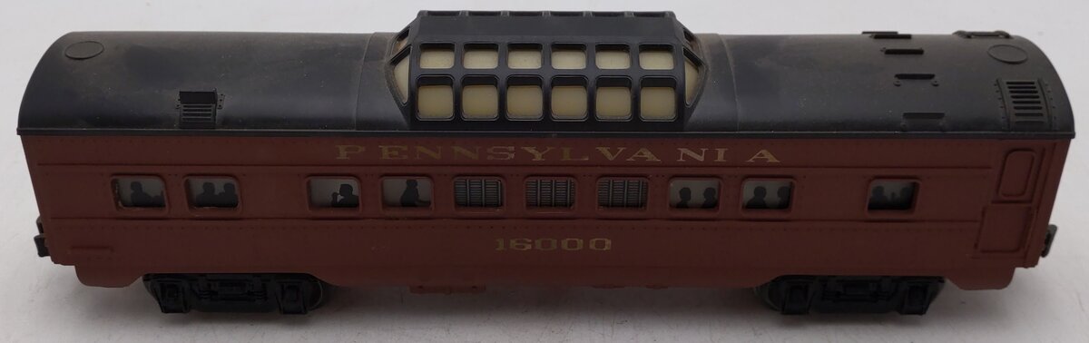Lionel 6-16000 O Gauge Pennsylvania Tuscan Vista Dome Car #16000 EX