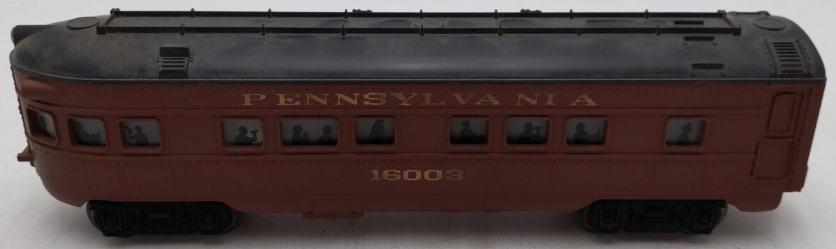 Lionel 6-16003 O Gauge Pennsylvania Tuscan Observation Car EX