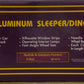 MTH 20-6114 O Gauge N&W 60' Aluminum Sleeper/Diner 2-Car Set (3-Rail) EX/Box