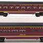 MTH 20-6114 O Gauge N&W 60' Aluminum Sleeper/Diner 2-Car Set (3-Rail) EX/Box