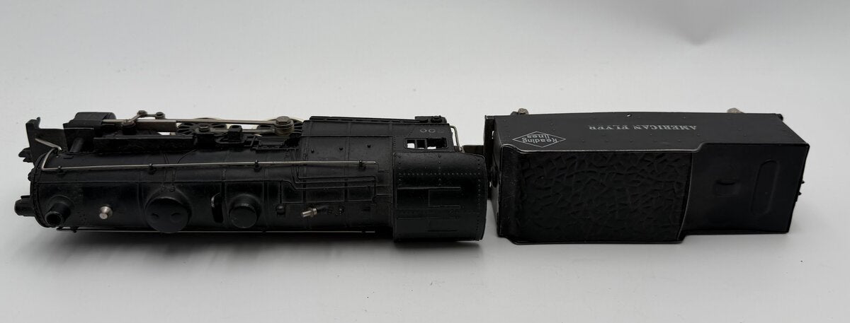 American Flyer 300 Vintage S Reading 4-4-2 Atlantic Steam Locomotive & Tender VG