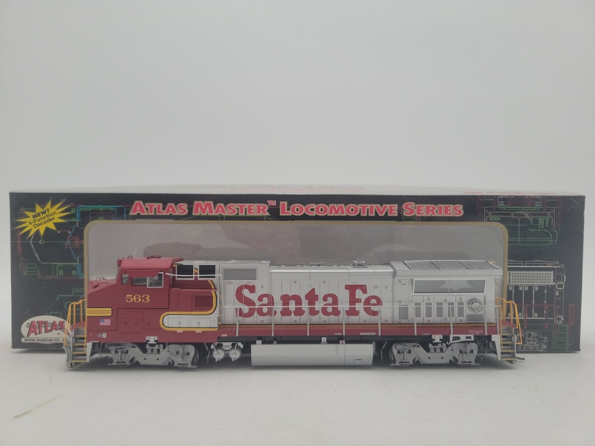 Atlas 9066 HO Santa Fe Dash 8-40BW Locomotive #563 VG/Box