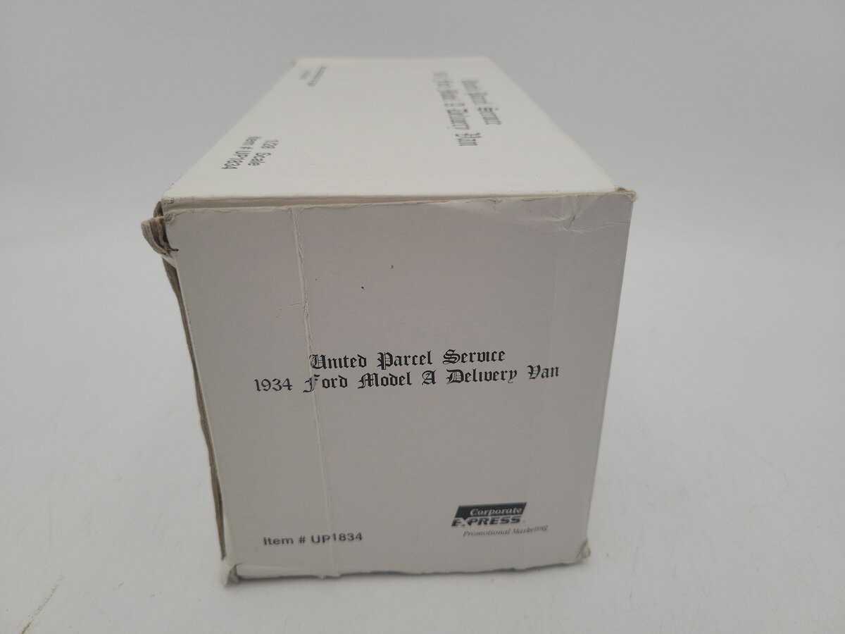 Corporate Express UP1834 1:28 Scale UPS 1934 Ford Delivery Van Diecast EX/Box