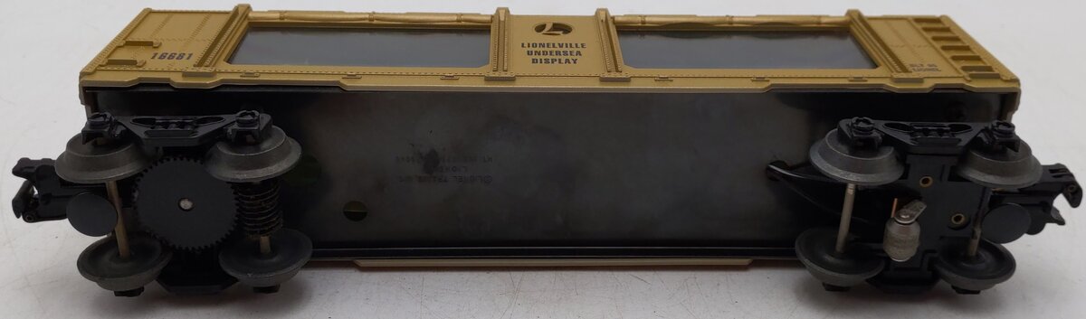 Lionel 6-16681 O Gauge Gold Animated Shark Aquarium Car EX