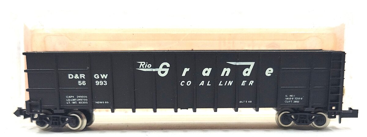 Roundhouse 8103 N Denver & Rio Grande Western Thrall Coal Gondola #56993 LN/Box