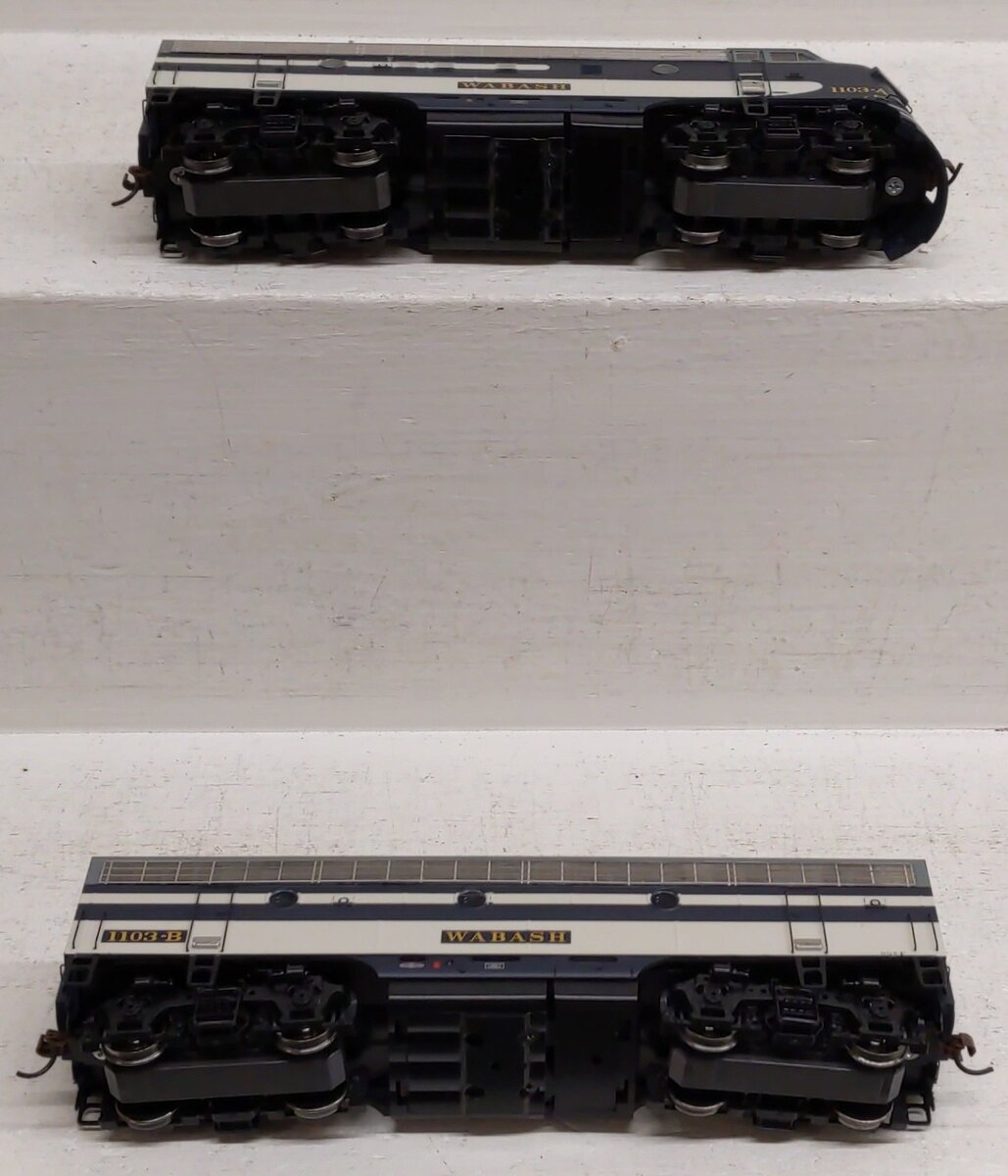 Athearn G15703 HO Scale Wabash F-7A/F-7B Diesel Locomotive Set #1103-A & 1103-B EX/Box