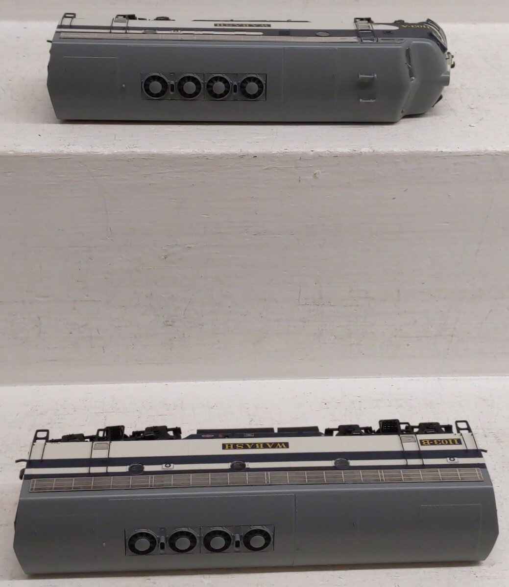 Athearn G15703 HO Scale Wabash F-7A/F-7B Diesel Locomotive Set #1103-A & 1103-B EX/Box